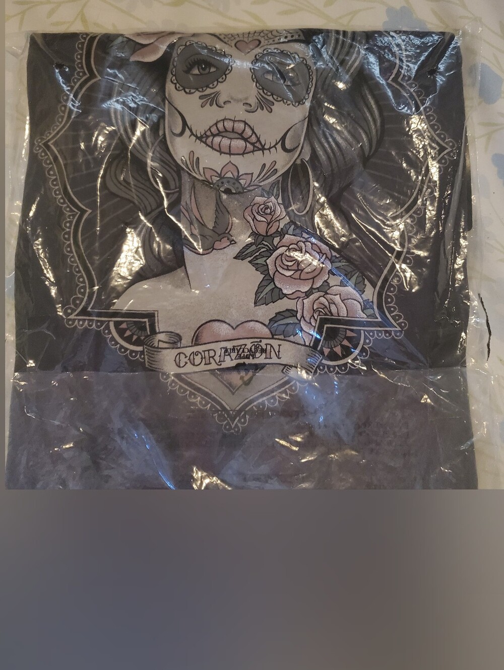 torrid Black Sugar Skull Corazon Graphic Tee